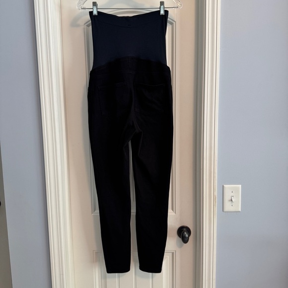 Spanx Medium Black Maternity Leggings Skinny Pants ~ Stretch High Waist Slimming - Picture 3 of 9